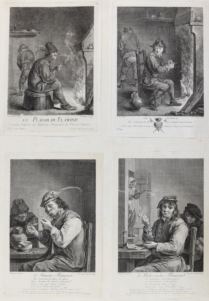 Große Abbildung Nr.3: 128-4580 Teniers, David d.J.: (Künstlergraphik, Raucher)