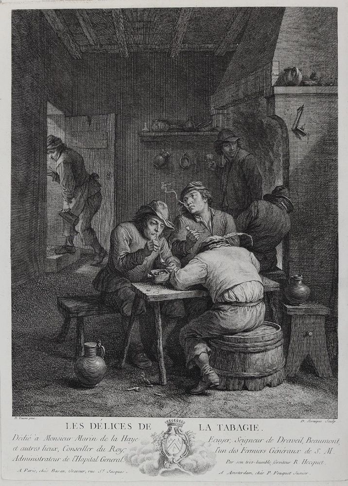 Große Abbildung Nr.4: 128-4580 Teniers, David d.J.: (Künstlergraphik, Raucher)