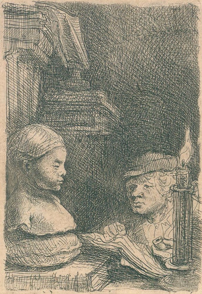 Große Abbildung Nr.1: 128-4598 Rembrandt van Rijn, Harmensz.: (Künstlergraphik)