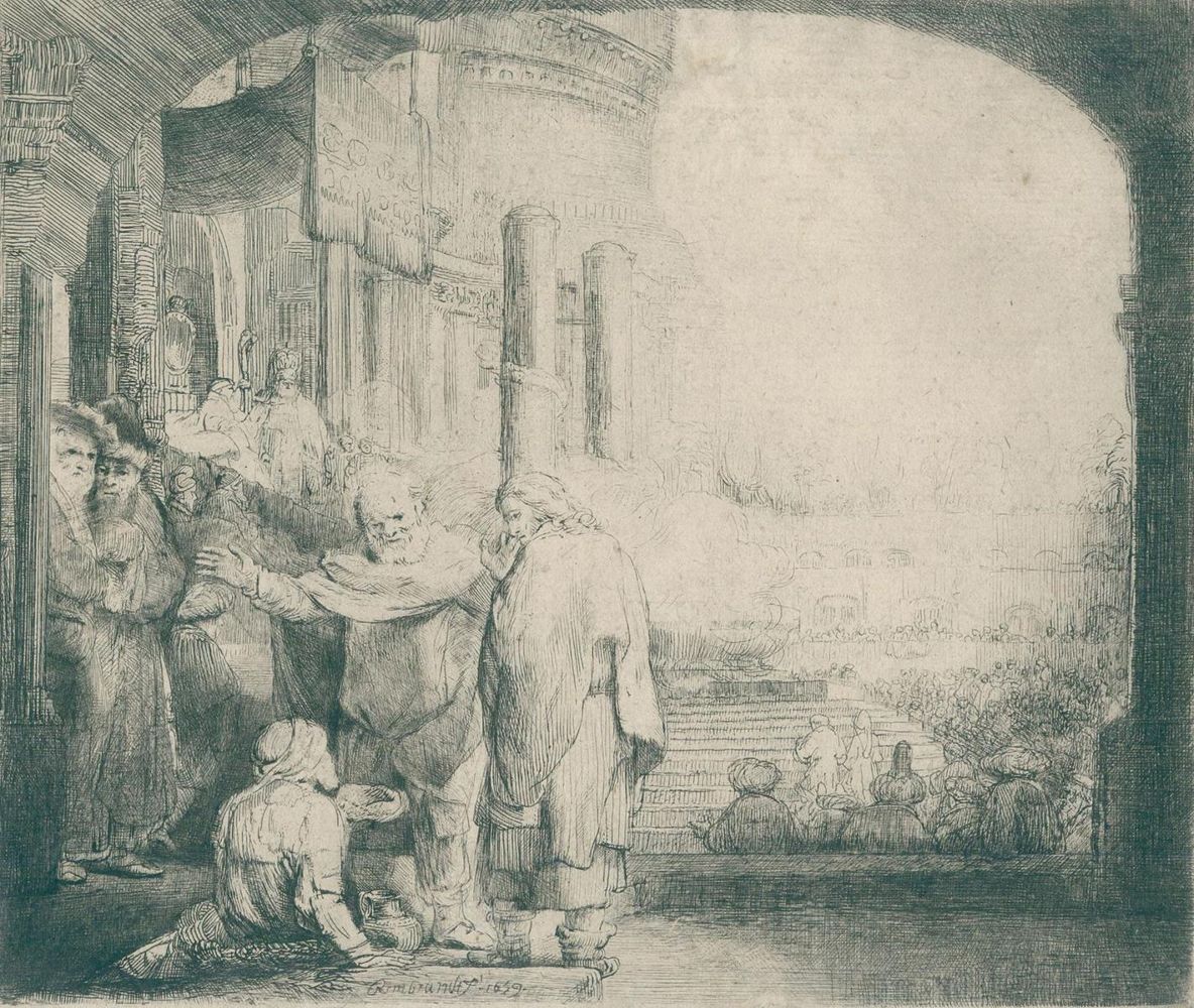 Große Abbildung Nr.1: 128-4599 Rembrandt van Rijn, Harmensz: (Künstlergraphik)