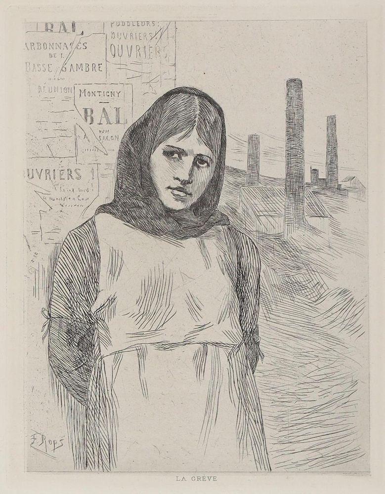 Große Abbildung Nr.1: 128-4628 Rops, Felicien: (Künstlergraphik)