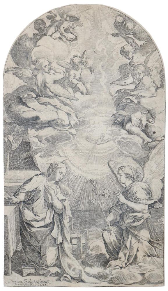 Große Abbildung Nr.1: 128-4645 Salimbeni, Ventura (auch Ventura di Arcangelo Salimbeni, gen.: (Künstlergraphik)