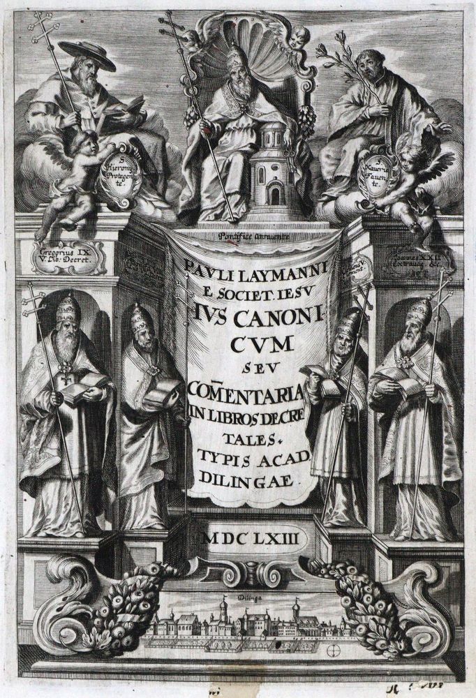 Große Abbildung Nr.2: 128-468 Laymann,P.: (Alte Drucke, Handschriften und Theologie)