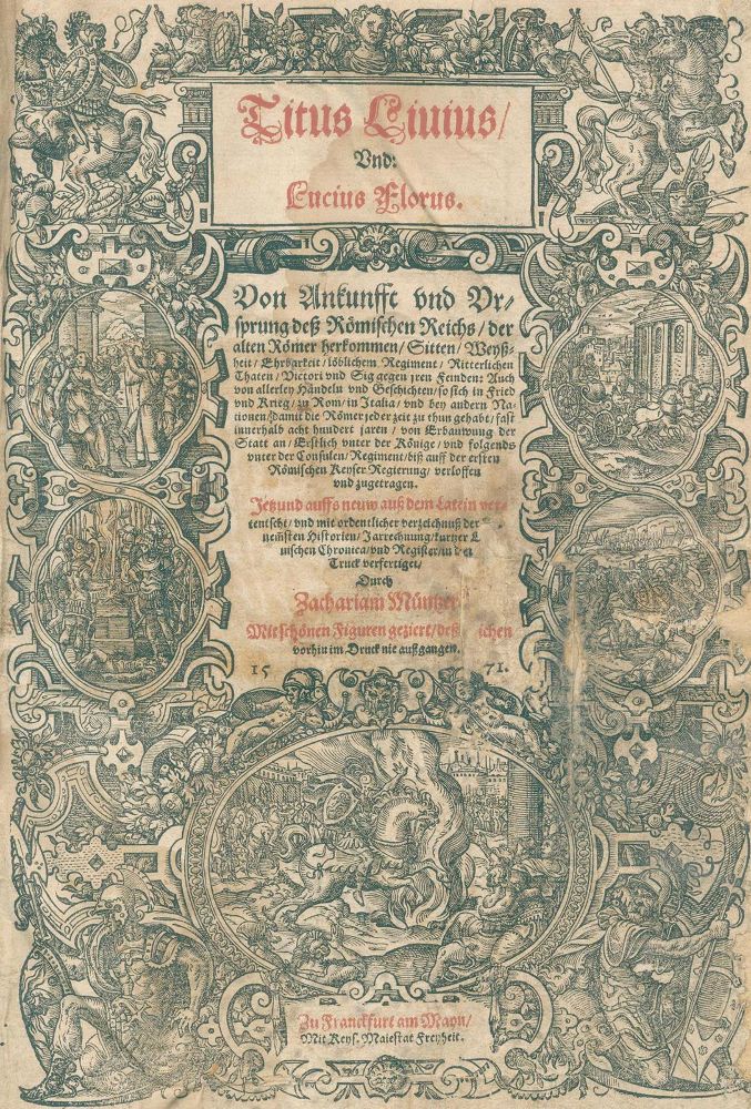 Große Abbildung Nr.1: 128-474 Livius,T. u. L.Florus.: (Alte Drucke, Handschriften und Theologie)