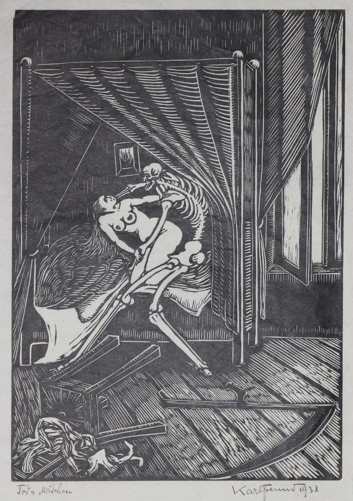 Große Abbildung Nr.1: 128-4778 Freund, Karl: (Künstlergraphik, Totentanz)