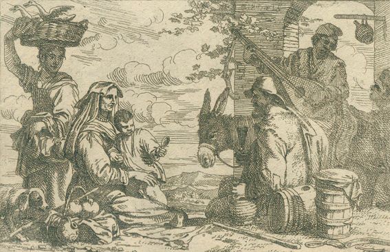 Große Abbildung Nr.1: 128-4827 Wael, Jan Baptiste de: (Künstlergraphik)