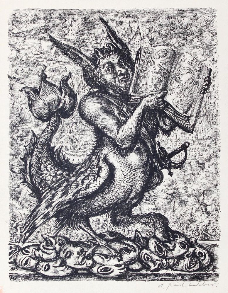 Große Abbildung Nr.1: 128-4835 Weber, Andreas Paul: (Künstlergraphik)