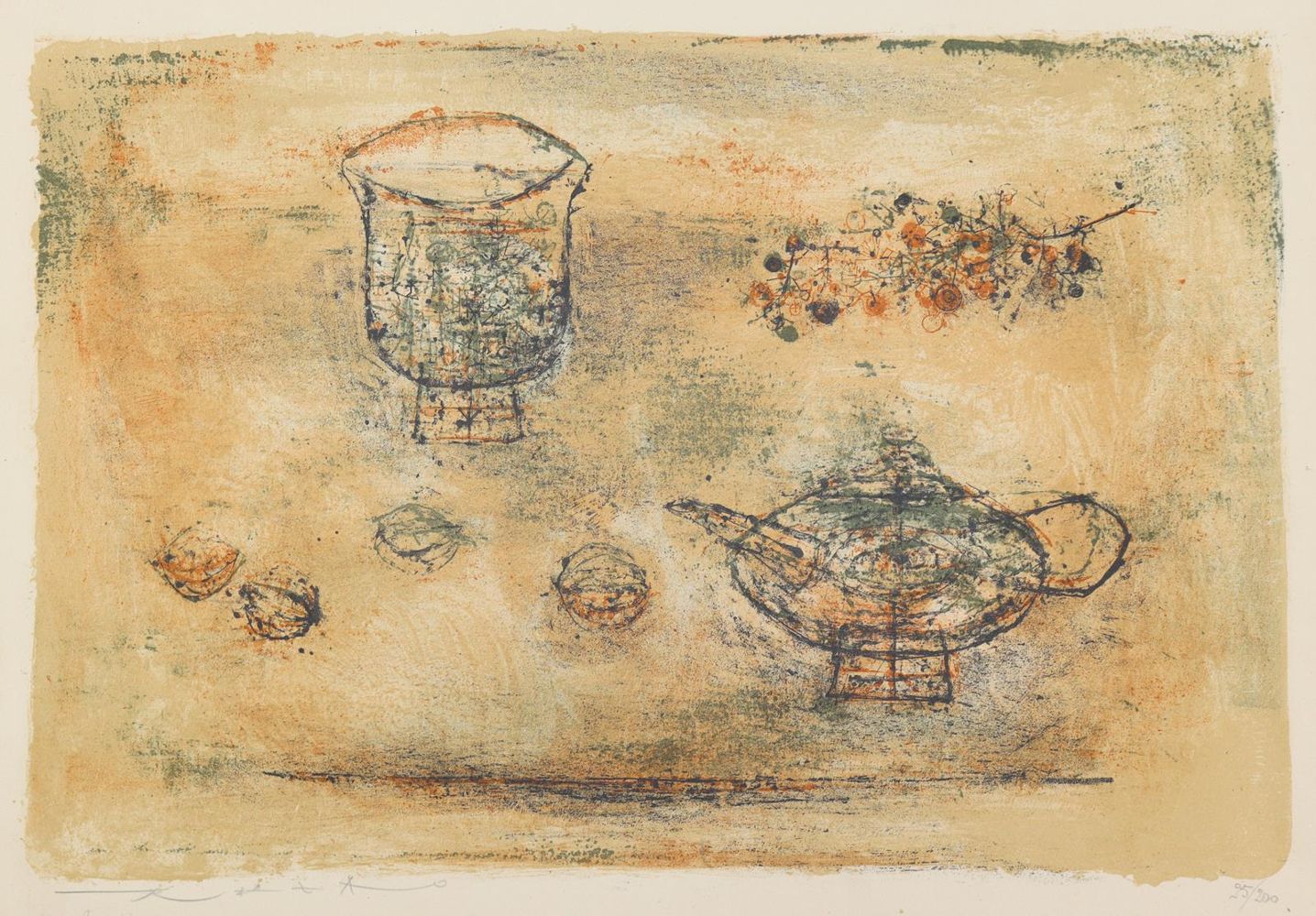Große Abbildung Nr.1: 128-4859 Wou-Ki, Zao: (Künstlergraphik, Zao Wou-Ki)