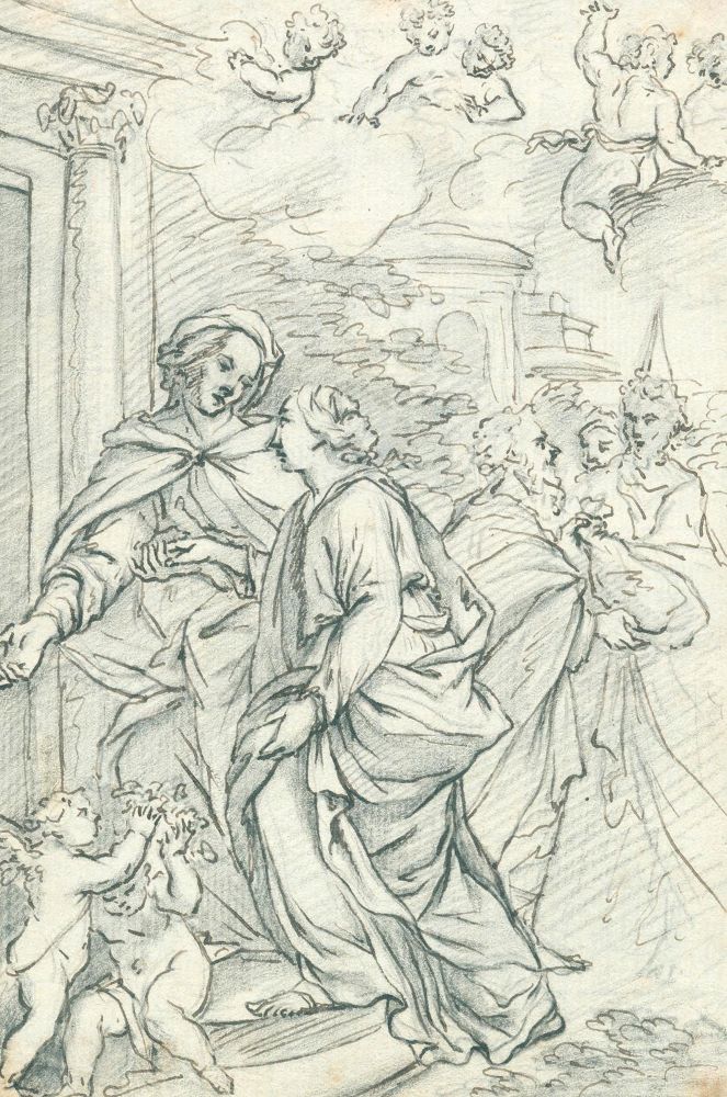 Große Abbildung Nr.1: 128-4861 Italienischer Künstler: (Künstlergraphik, Zeichnung, 18. Jahrhundert)