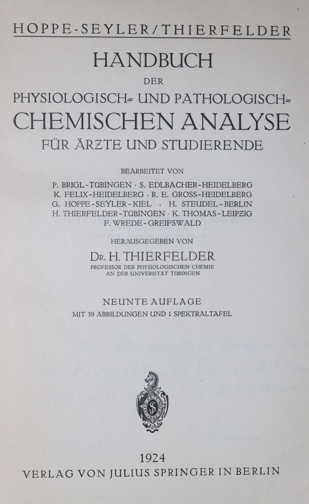 Große Abbildung Nr.1: 128-49 Lohmann,K.: (Aus der Sammlung Professor Dr.Dr.Johannes Büttner Teil 1)
