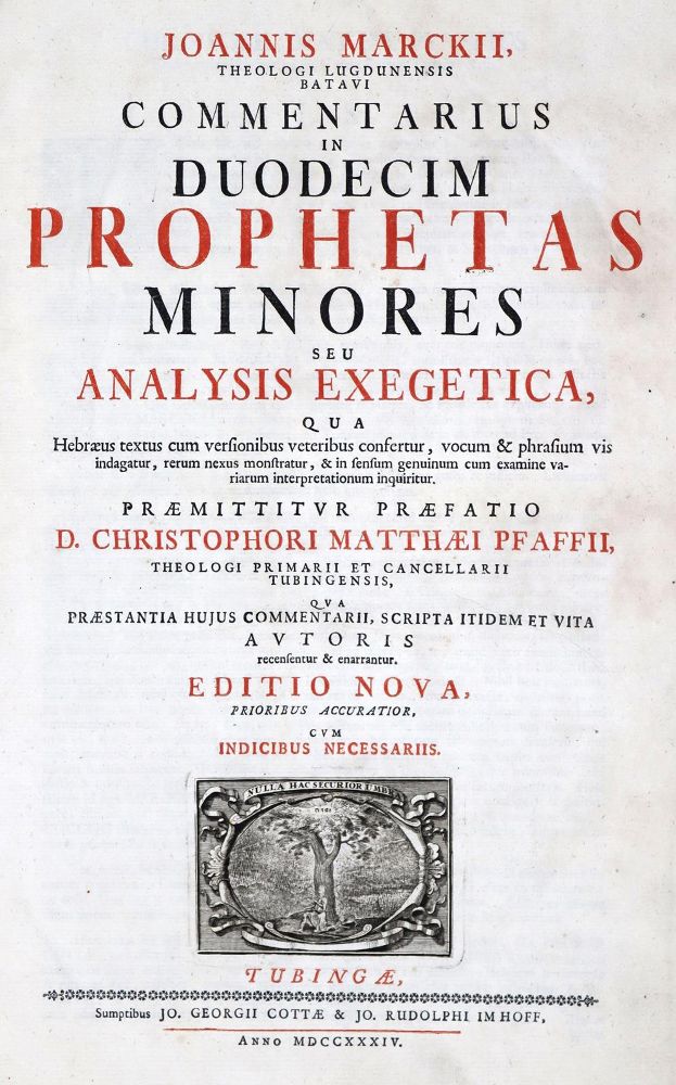 Große Abbildung Nr.1: 128-494 Marckius,J.: (Alte Drucke, Handschriften und Theologie)
