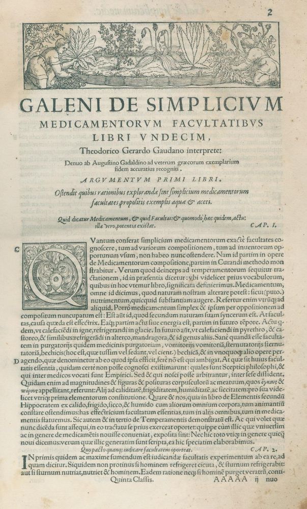 Große Abbildung Nr.1: 128-497 (Galenus,C.: (Medizin)