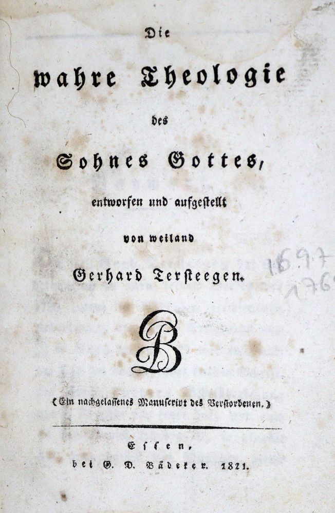 Große Abbildung Nr.1: 128-567 Sammlung: (Alte Drucke, Handschriften und Theologie)