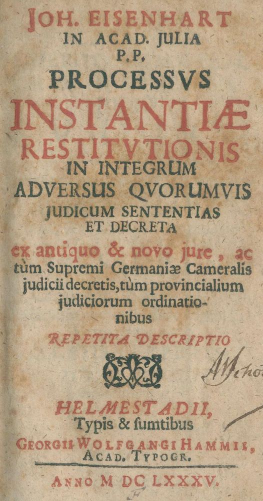 Große Abbildung Nr.1: 128-576 Schottelius,J.G.: (Alte Drucke, Handschriften und Theologie)