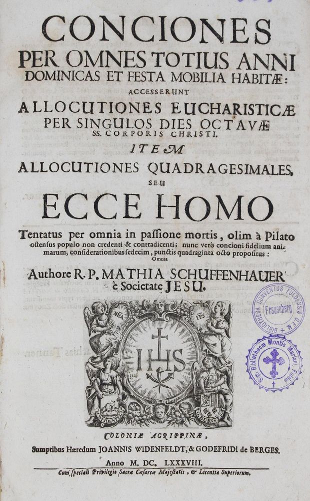 Große Abbildung Nr.1: 128-579 Schuffenhauer,M.: (Alte Drucke, Handschriften und Theologie)