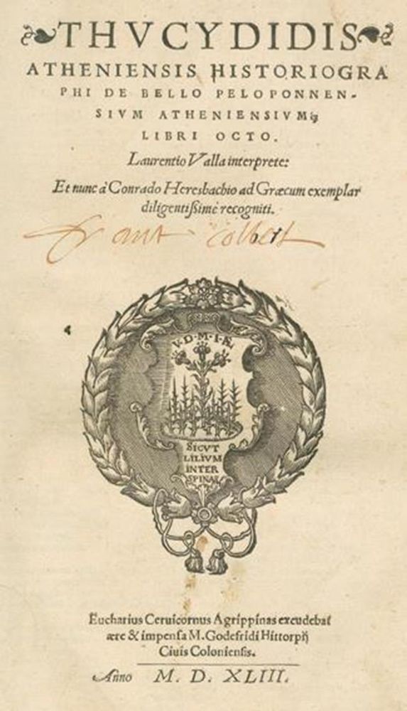 Große Abbildung Nr.1: 128-604 Thucydides.: (Alte Drucke, Handschriften und Theologie)