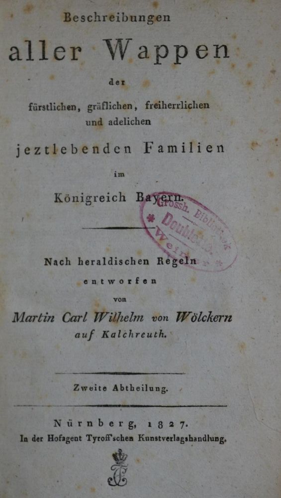 Große Abbildung Nr.1: 128-619 Wölckern auf Kalchreuth,M.C.W.: (Genealogie und Heraldik, Bayern)