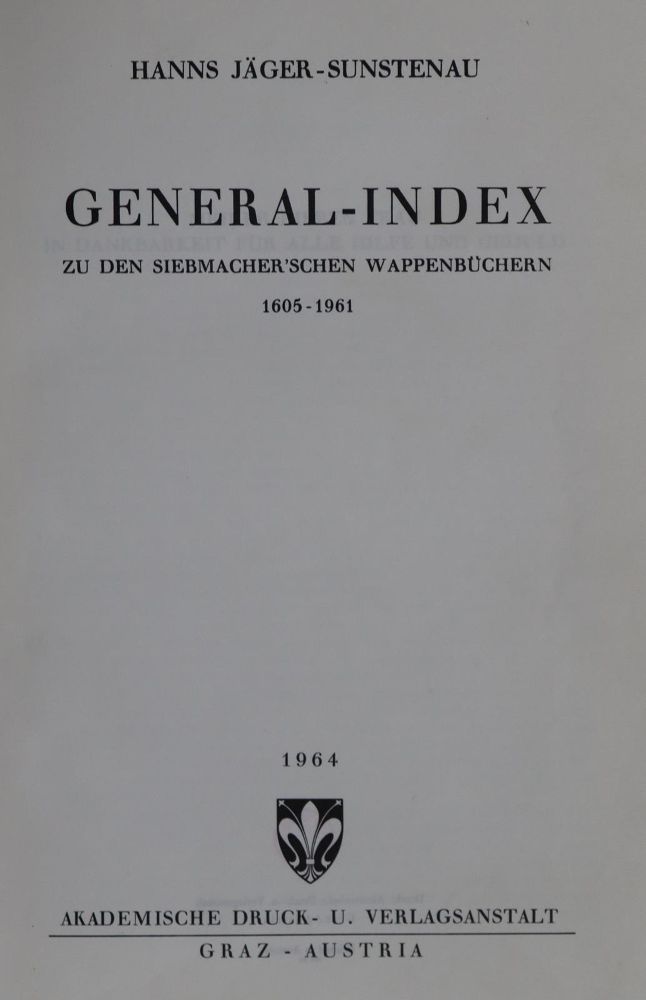 Große Abbildung Nr.1: 128-626 Sammlung: (Genealogie und Heraldik)