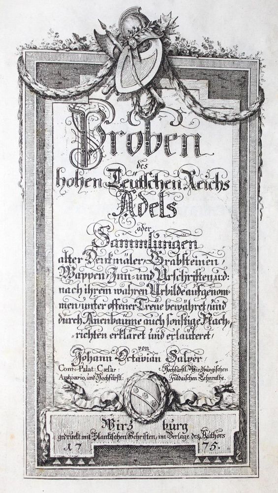 Große Abbildung Nr.1: 128-628 Salver,J.O.: (Genealogie und Heraldik, Würzburg)