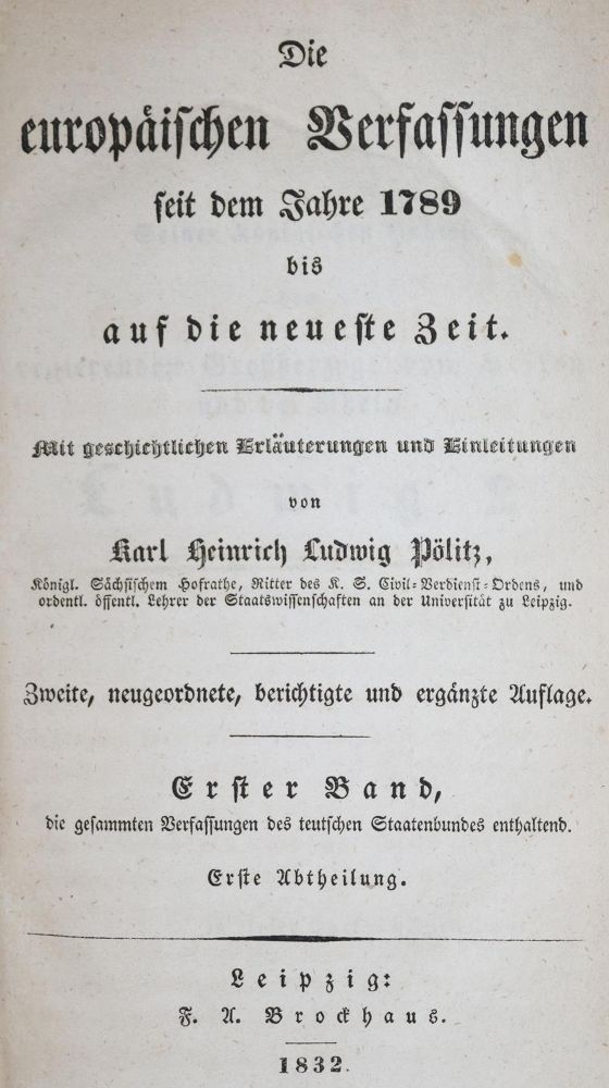 Große Abbildung Nr.1: 128-630 Pölitz,K.H.L.: (Politik und Staatswissenschaften, Otto von Griechenland)