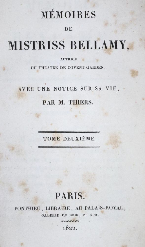 Große Abbildung Nr.1: 128-643 Bellamy,(G.A.).: (Film - Theater - Tanz)