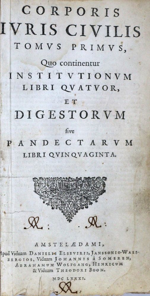 Große Abbildung Nr.1: 128-684 (Justinianus).: (Juridica und Kriminologie)