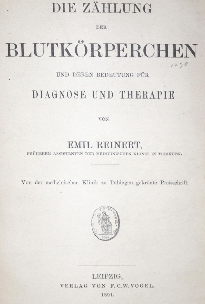 Große Abbildung Nr.1: 128-69 Reinert,E.: (Aus der Sammlung Professor Dr.Dr.Johannes Büttner Teil 1)