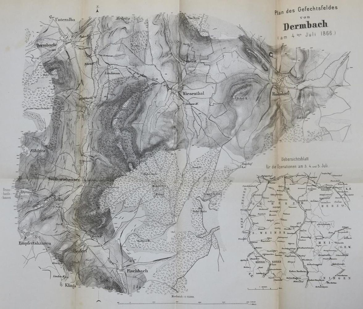 Große Abbildung Nr.10: 128-730 Feldzug von 1866 in Deutschland, Der.: (Militaria)