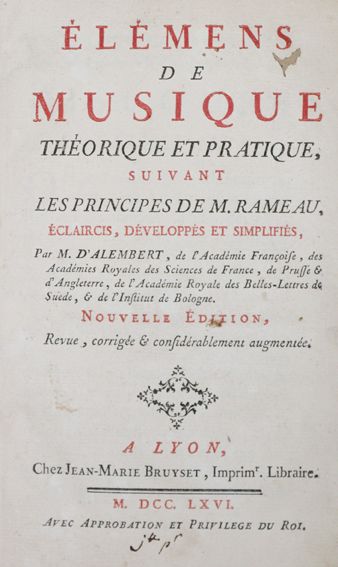 Große Abbildung Nr.1: 128-759 Alembert,J.L.d'.: (Musik)