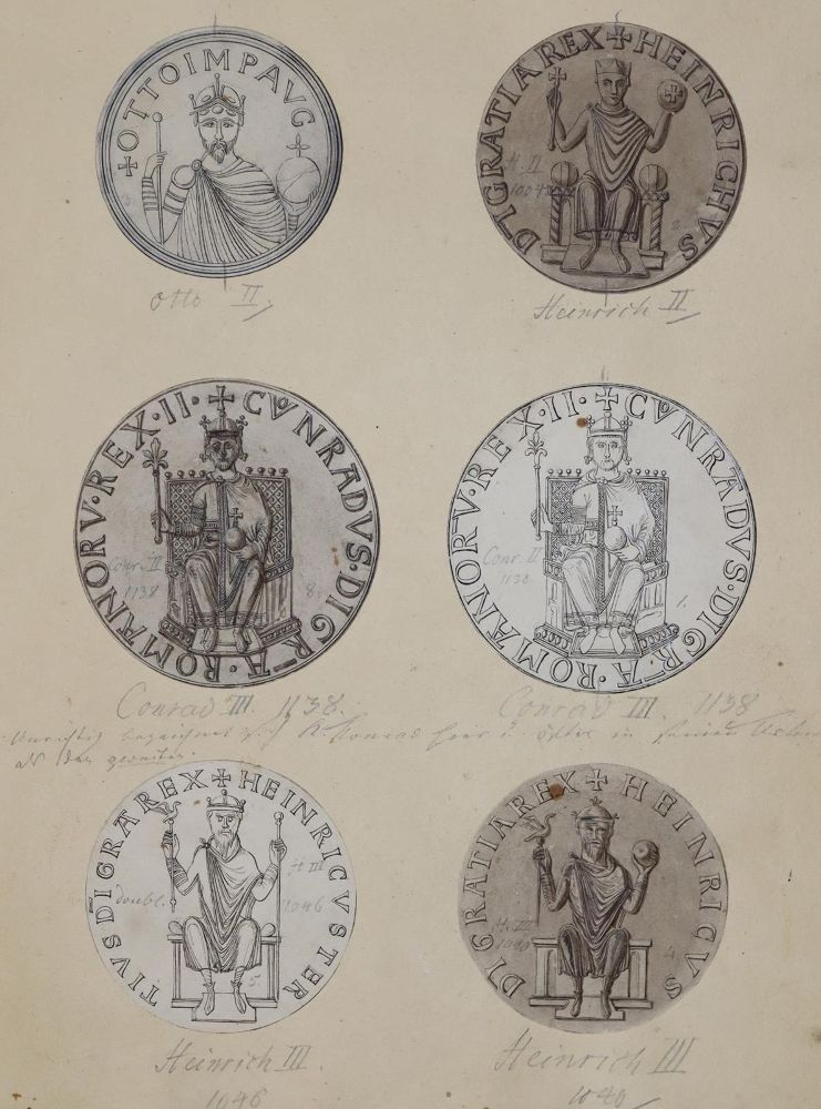 Große Abbildung Nr.1: 128-793 Siegelabbildungen: (Numismatik u. Siegelkunde, Medaillen)