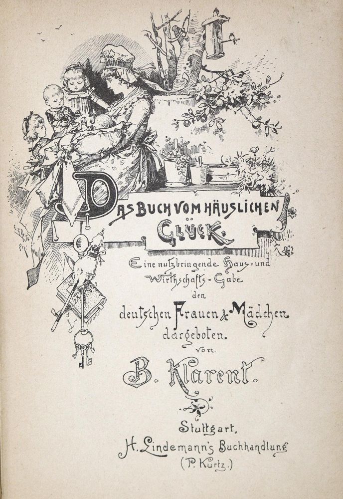 Große Abbildung Nr.1: 128-901 Klarent,B. (d.i. B.Zachariae).: (Küche und Haushalt)