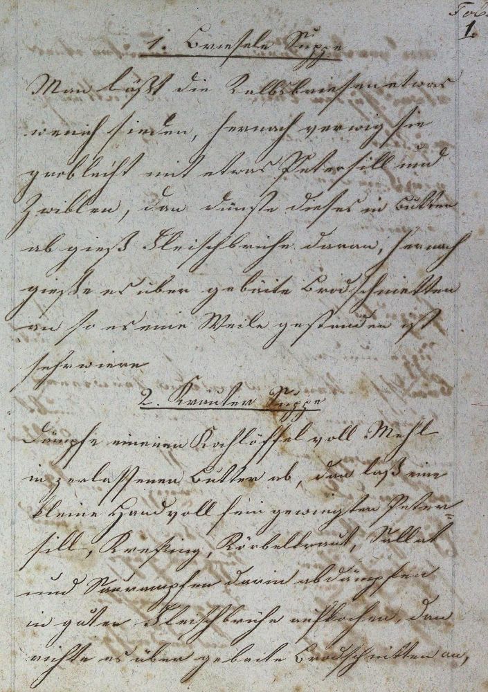Große Abbildung Nr.1: 128-909 Kochbuch.: (Küche und Haushalt, Kochbücher, Handschriften)