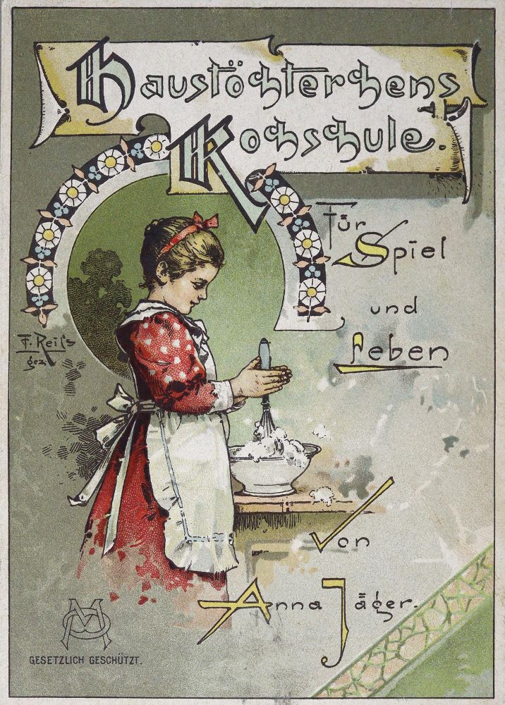 Große Abbildung Nr.1: 128-926 Jäger,A. (d.i. A.Bihan).: (Küche und Haushalt, Kochbücher, Puppenkochbücher)