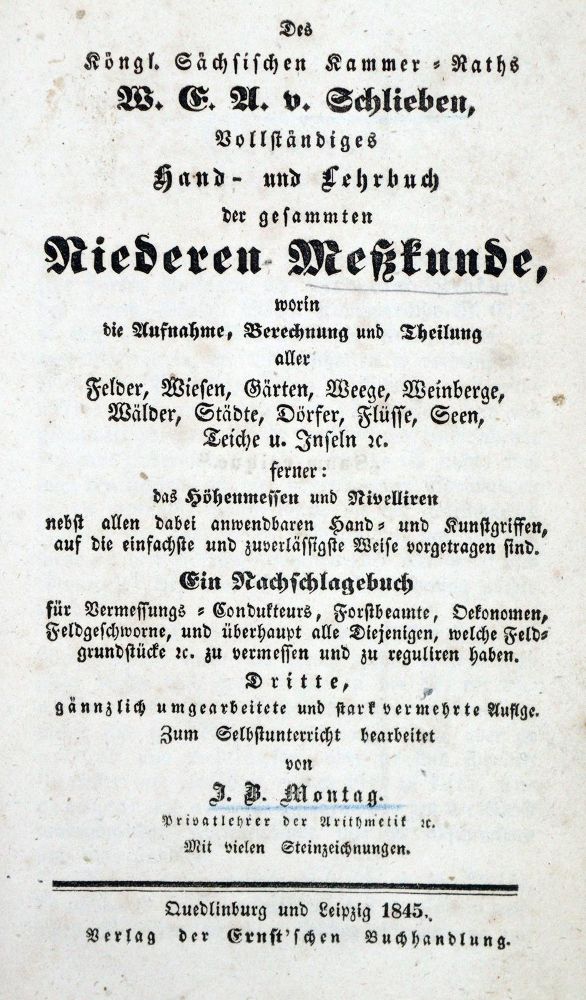 Große Abbildung Nr.1: 128-949 Schlieben,W.E.A.v.: (Land- und Forstwirtschaft)