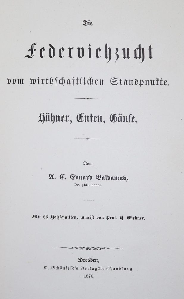 Große Abbildung Nr.1: 128-971 Ruß,K.: (Land- und Forstwirtschaft, Tierhaltung, Geflügel)