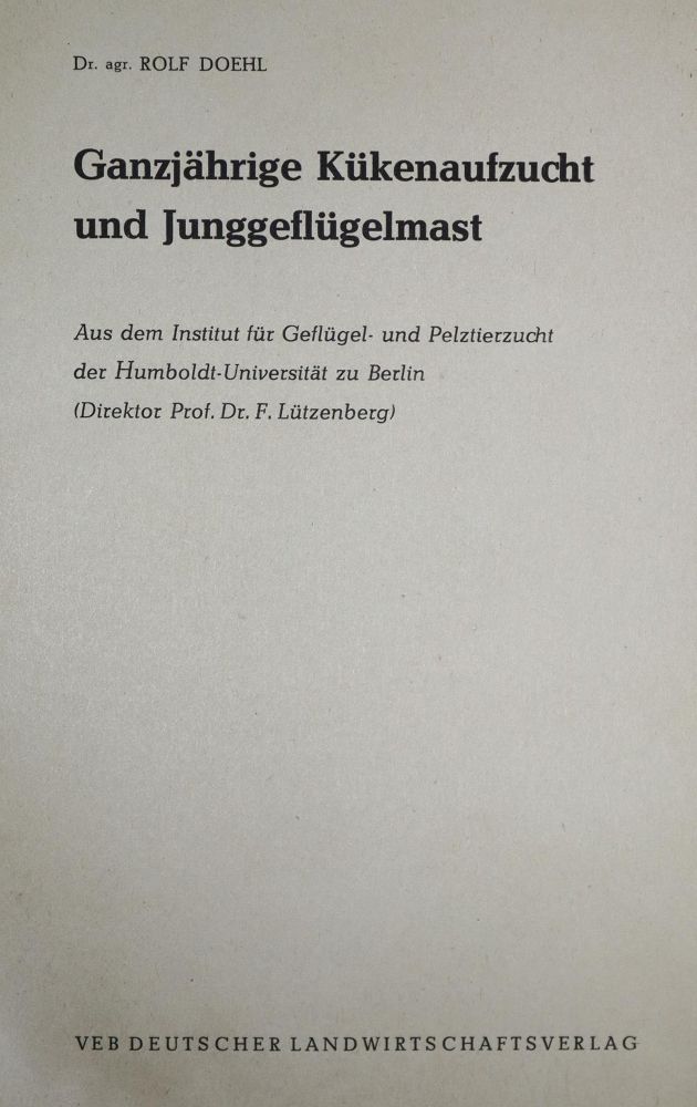 Große Abbildung Nr.1: 128-974 Sammlung: (Land- und Forstwirtschaft, Tierhaltung, Geflügel)