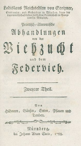 Große Abbildung Nr.1: 128-986 Stoixner,L.v.: (Land- und Forstwirtschaft, Tierhaltung, Geflügel)