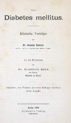 Bild Nr.1: 128-10 Cantani,A.: (Aus der Sammlung Professor Dr.Dr.Johannes Büttner Teil 1)