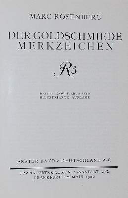 Bild Nr.1: 128-1046 Rosenberg,M.: (Goldschmiedekunst)