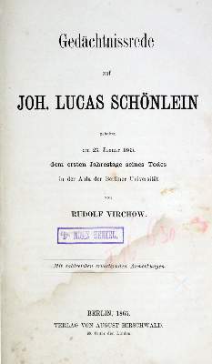 Bild Nr.1: 128-108 Virchow,R.: (Aus der Sammlung Professor Dr.Dr.Johannes Büttner Teil 1)