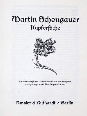 Bild Nr.1: 128-1082 Schongauer,M.: (Kunstwissenschaft)