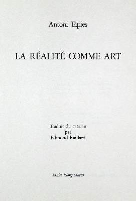 Bild Nr.1: 128-1084 Tapies,A.: (Kunstwissenschaft)