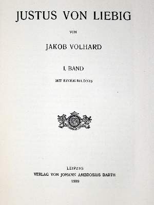 Bild Nr.1: 128-110 Volhard,J.: (Aus der Sammlung Professor Dr.Dr.Johannes Büttner Teil 1)