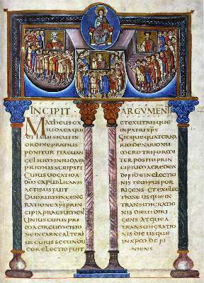 Bild Nr.1: 128-1131 Lorscher Evangeliar, Das.: (Faksimile)