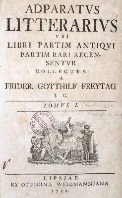 Bild Nr.1: 128-1142 Freytag,F.G.: (Bibliographie und Buchwesen)