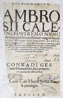 Bild Nr.1: 128-1150 Calepino,A.: (Lexika - Wörterbücher - Sprachwissenschaften)