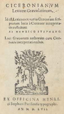 Bild Nr.1: 128-1153 Estiennne,H.: (Lexika - Wörterbücher - Sprachwissenschaften)