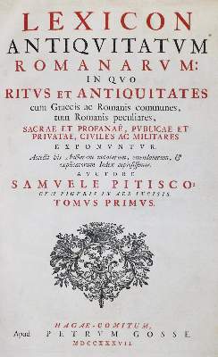Bild Nr.1: 128-1163 Pitiscus,S.: (Lexika - Wörterbücher - Sprachwissenschaften)
