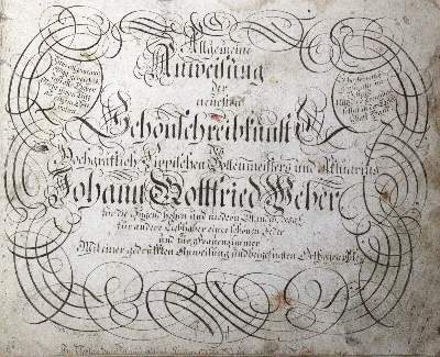 Bild Nr.1: 128-1185 Weber,J.H.: (Typographie und Kalligraphie)