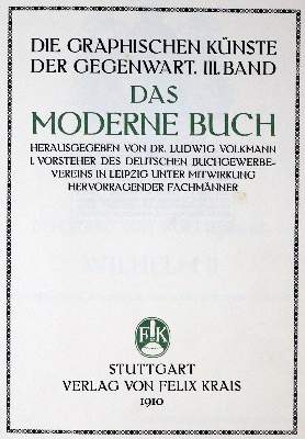Bild Nr.1: 128-1187 Volkmann,L. (Hrsg.).: (Bibliographie und Buchwesen)